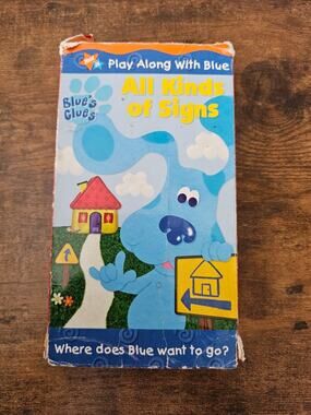 Vintage Blue's Clues: All Kinds of Signs VHS Tape